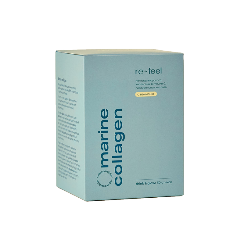 Морской коллаген в стиках с Ванилью ReFeel
