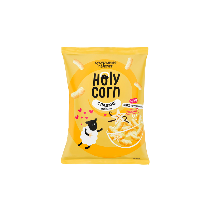 Палочки кукурузные сладкие «Ваниль» Holy Corn